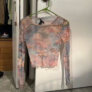 Forever 21 - Mesh Crop long sleeve
